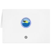 Indiana State Flag Bougie d'anniversaire en or (Dos Horizontal)