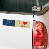 Indiana State Flag Bumpersticker (Op Truck)