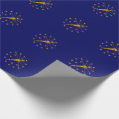 Indiana State Flag Design Cadeaupapier (Hoek)
