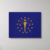 Indiana State Flag Design Canvas Afdruk (Voorkant)