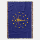 Indiana State Flag Design Decor Deken (Voorkant Verticaal)
