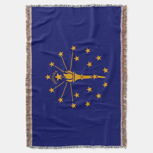 Indiana State Flag Design Decor Deken (Voorkant Verticaal)