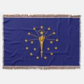 Indiana State Flag Design Decor Deken (Voorkant)