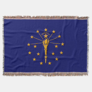 Indiana State Flag Design Decor Deken
