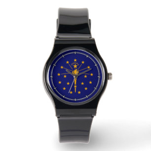 Indiana State Flag Design Horloge