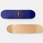 Indiana State Flag Design Skateboard (Horizontaal)