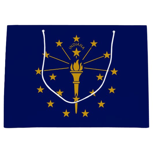Indiana State Flag Groot Cadeauzakje (Voorkant)