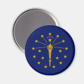 Indiana State Flag Magneet (Voorkant / Achterkant)