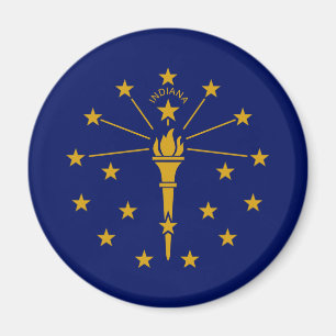 Indiana State Flag Magneet
