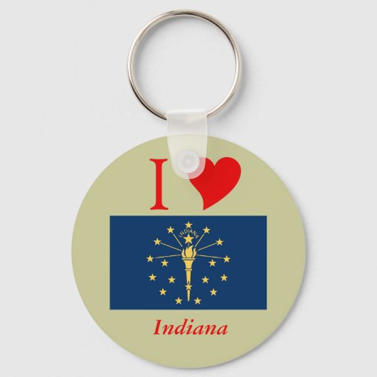 Indiana State Flag Sleutelhanger (Voorkant)