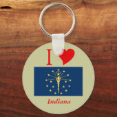 Indiana State Flag Sleutelhanger (Voorkant)