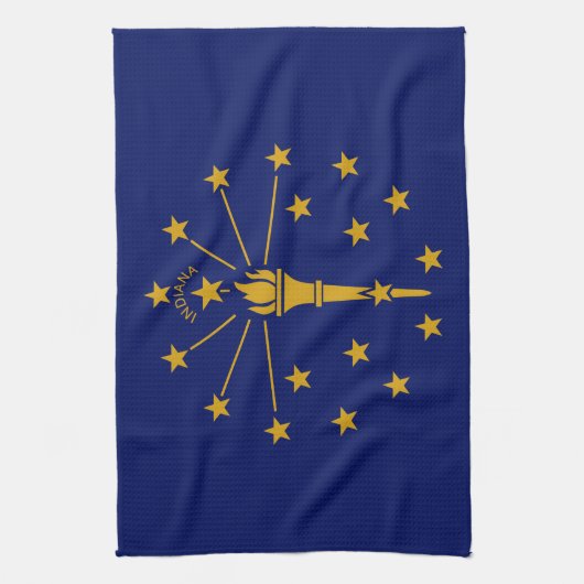 Indiana State Flag Theedoek (Verticaal)