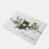 Indiana State heeft uw startstadscentrum aangepast Deurmat (Schuin)