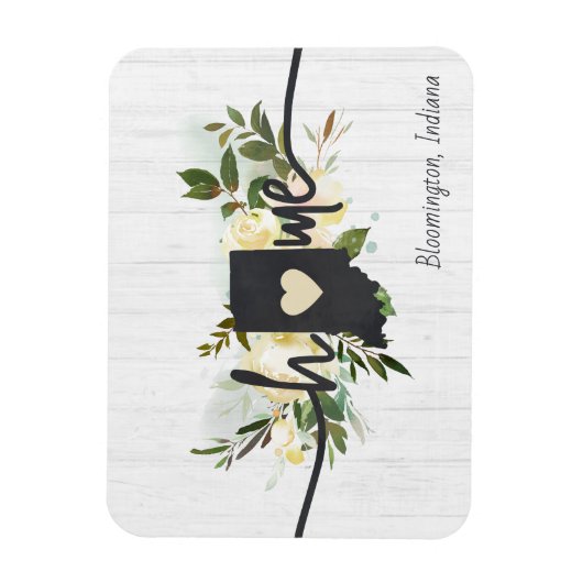 Indiana State heeft uw startstadscentrum aangepast Magneet (Verticaal)