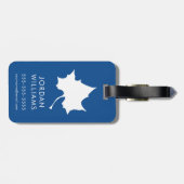 Indiana State Leaf Bagagelabel (Achterkant horizontaal)