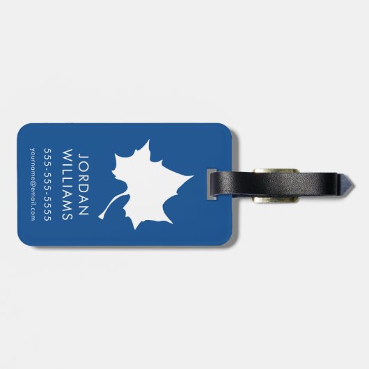 Indiana State Leaf Bagagelabel (Achterkant horizontaal)