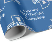 Indiana State Leaf Birthday Cadeaupapier (Rol Hoek)