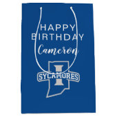 Indiana State Leaf Birthday Medium Cadeauzakje (Voorkant)