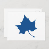 Indiana State Leaf Briefkaart (Voorkant / Achterkant)