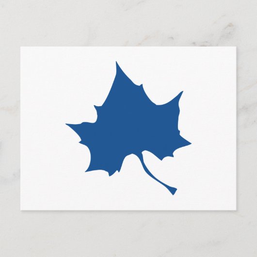 Indiana State Leaf Briefkaart (Voorkant)