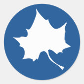 Indiana State Leaf Ronde Sticker (Voorkant)