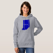 Indiana State Map Belong Hoodie (Voorkant volledig)