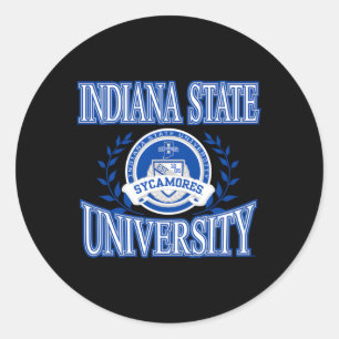 Indiana State Sycamores Laurels officieel Ronde Sticker