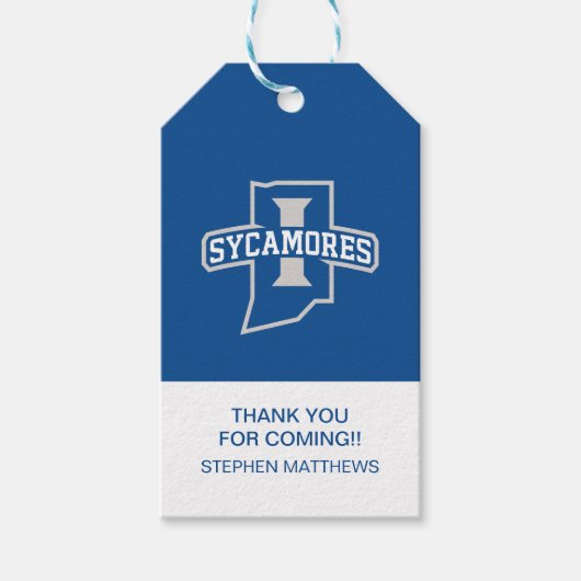 Indiana State University Afstuderen Cadeaulabel (Voorkant)