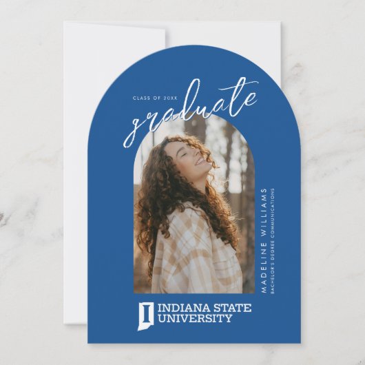 Indiana State University Afstuderen Kaart (Voorkant)