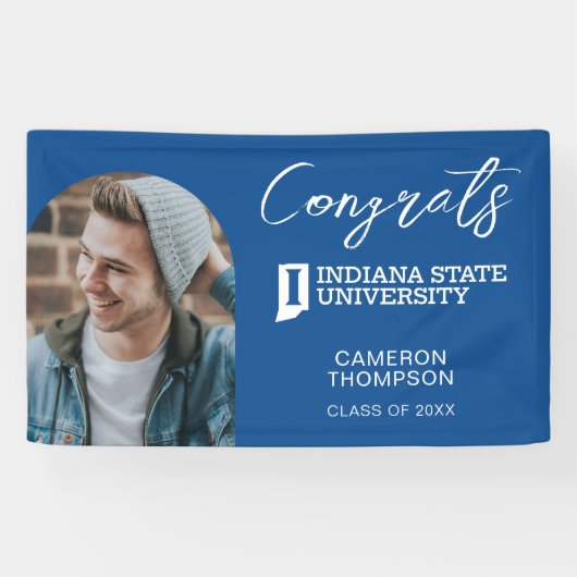 Indiana State University Afstuderen Spandoek (Horizontaal)