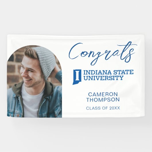 Indiana State University Afstuderen Spandoek (Horizontaal)