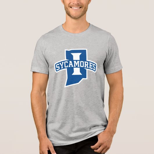 Indiana State University Sycamores Tri-Blend Shirt (Voorkant)
