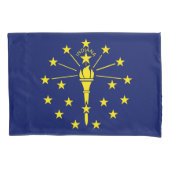 Indiana State Vlag Print Patriot Kussensloop (Voorkant)