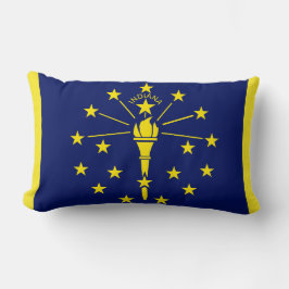 Indiana State Vlag Print Patriottisch Kussen