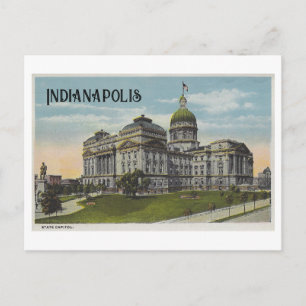  Indiana Statehouse, Indianapolis Briefkaart