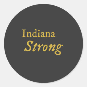 Indiana Strong Ronde Sticker