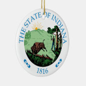 Indiana-teken Keramisch Ornament (Rechts)