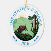 Indiana-teken Keramisch Ornament (Links)