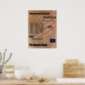 Indiana The Hoosier State Classic Poster (Keuken)