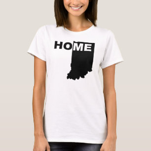 Indiana Thuis Weg Van Staat T-Shirt Tees
