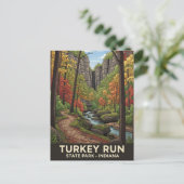 Indiana Turkije Run State Park Reizen Briefkaart (Staand voorkant)