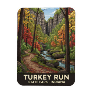 Indiana Turkije Run State Park Reizen Magneet