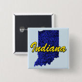 Indiana Vierkante Button 5,1 Cm (Voorkant /achterkant)