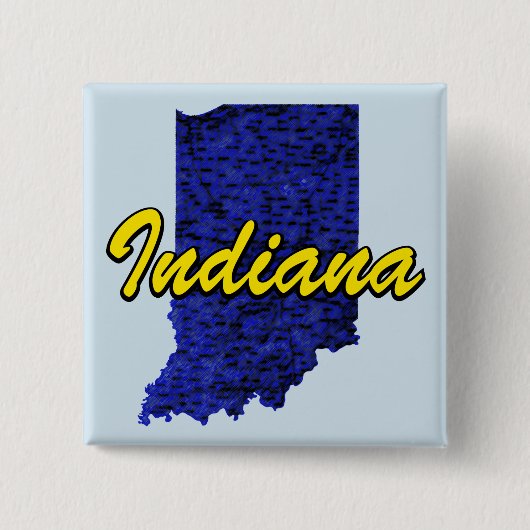 Indiana Vierkante Button 5,1 Cm (Voorkant)