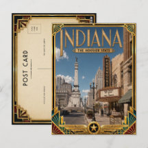 Indiana Vintage Art Deco Gouden Tijdperk