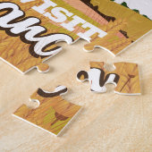 Indiana vintage-poster legpuzzel (Zijkant)