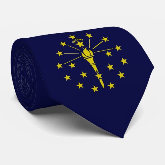 Indiana vlag stropdas (Opgerold)