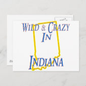 Indiana - Wild & Crazy Briefkaart (Voorkant / Achterkant)