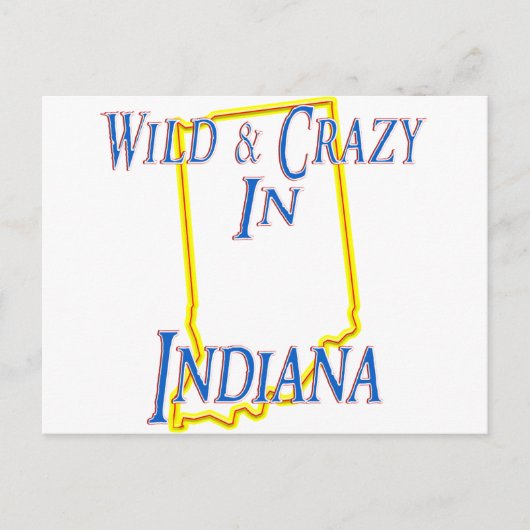 Indiana - Wild & Crazy Briefkaart (Voorkant)