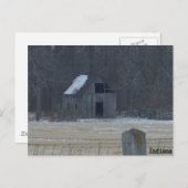 Indiana Winter Briefkaart (Voorkant / Achterkant)